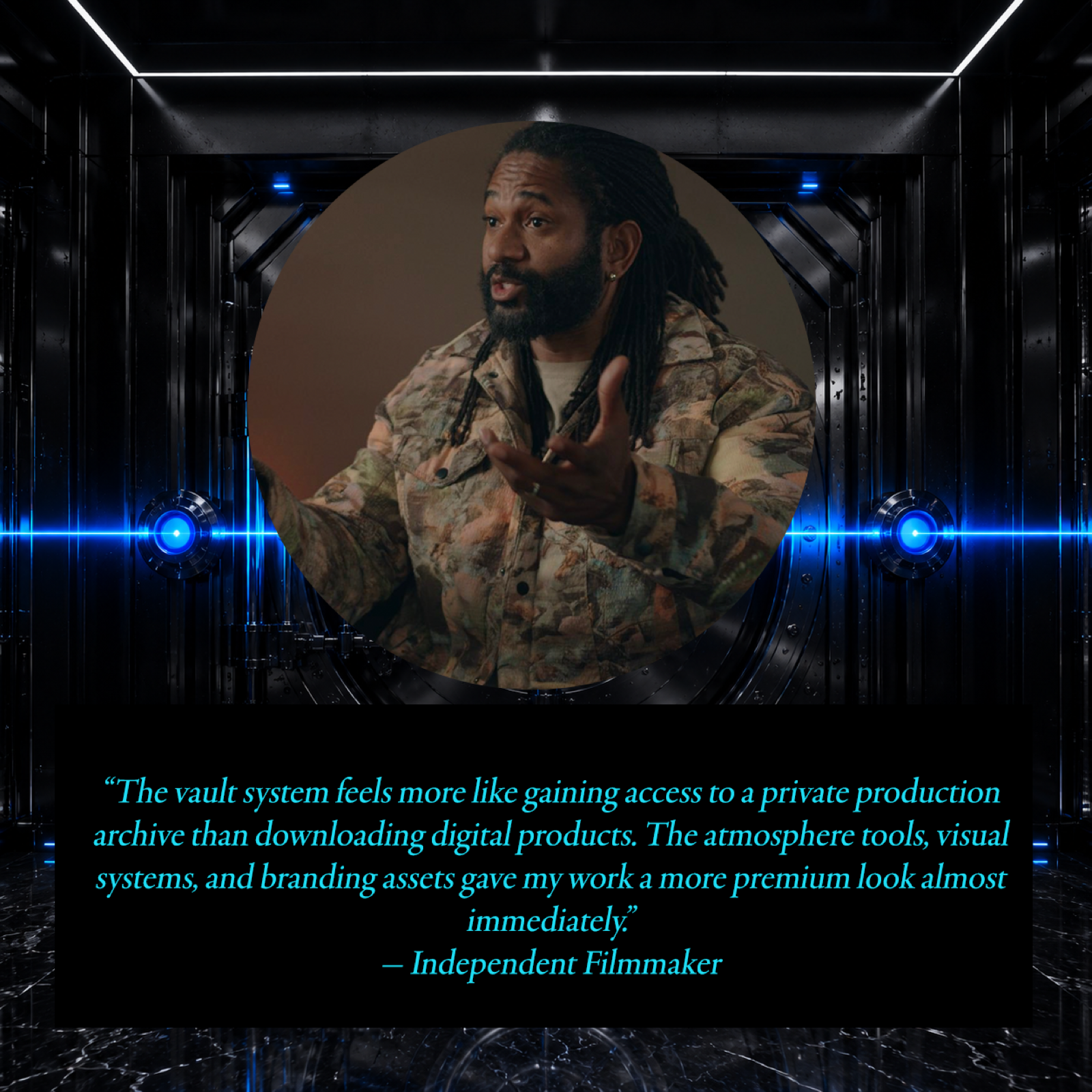 The Cinematic Creator Vault creator testimonial